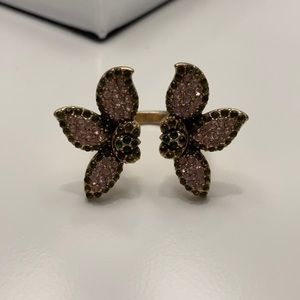 Stella & Dot Pave Petal Ring